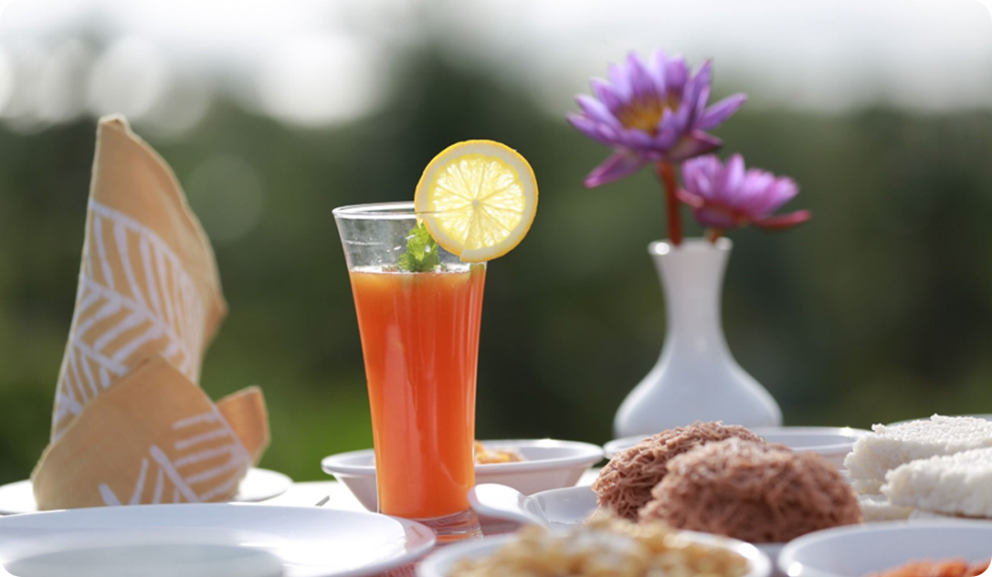 a morning breakfast served at the hospital